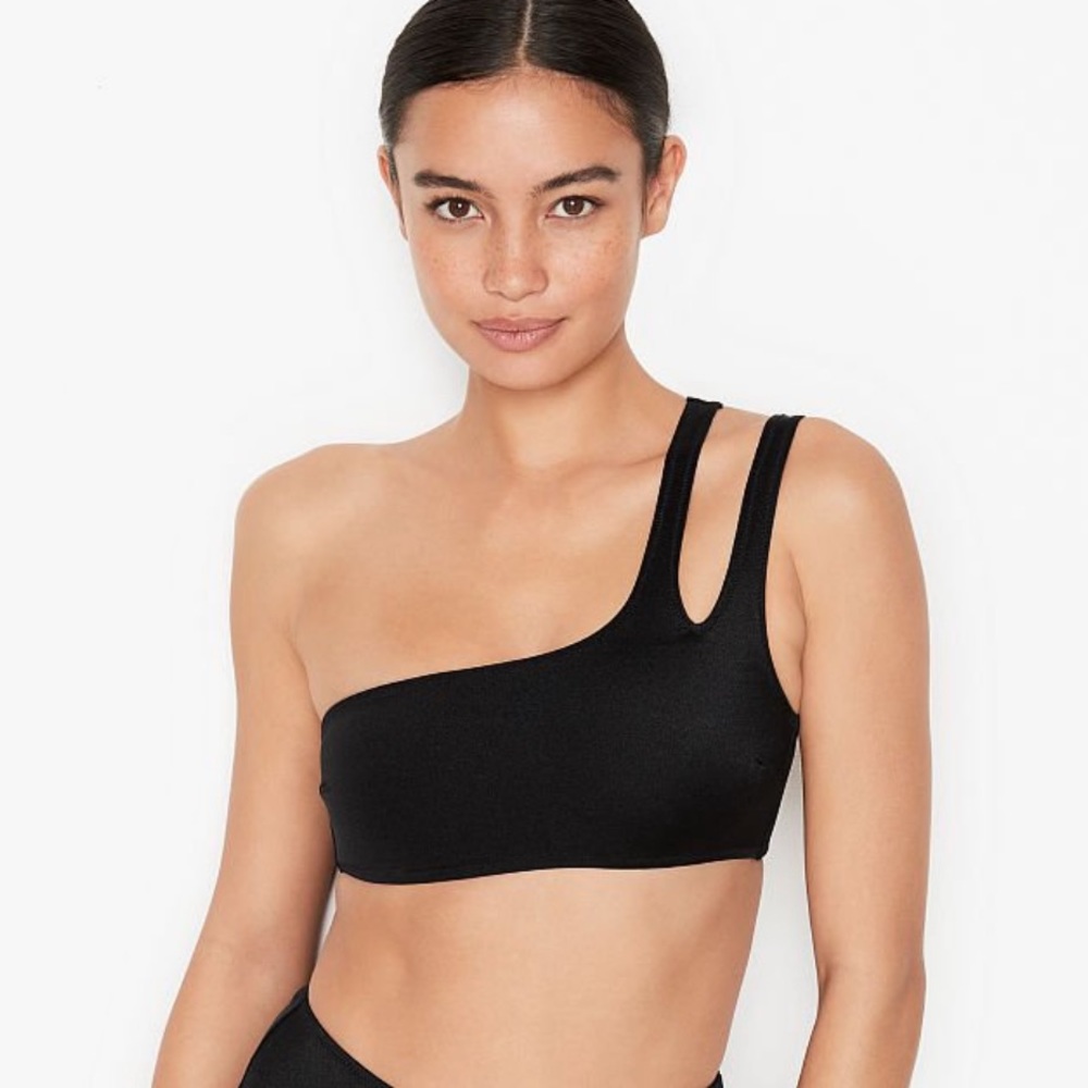 Victoria’s Secret Logos Cutout 1-Shoulder top